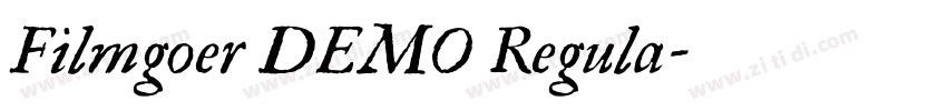 Filmgoer DEMO Regula字体转换